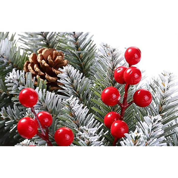 Red Berry Decorative Stems - Pack of 2