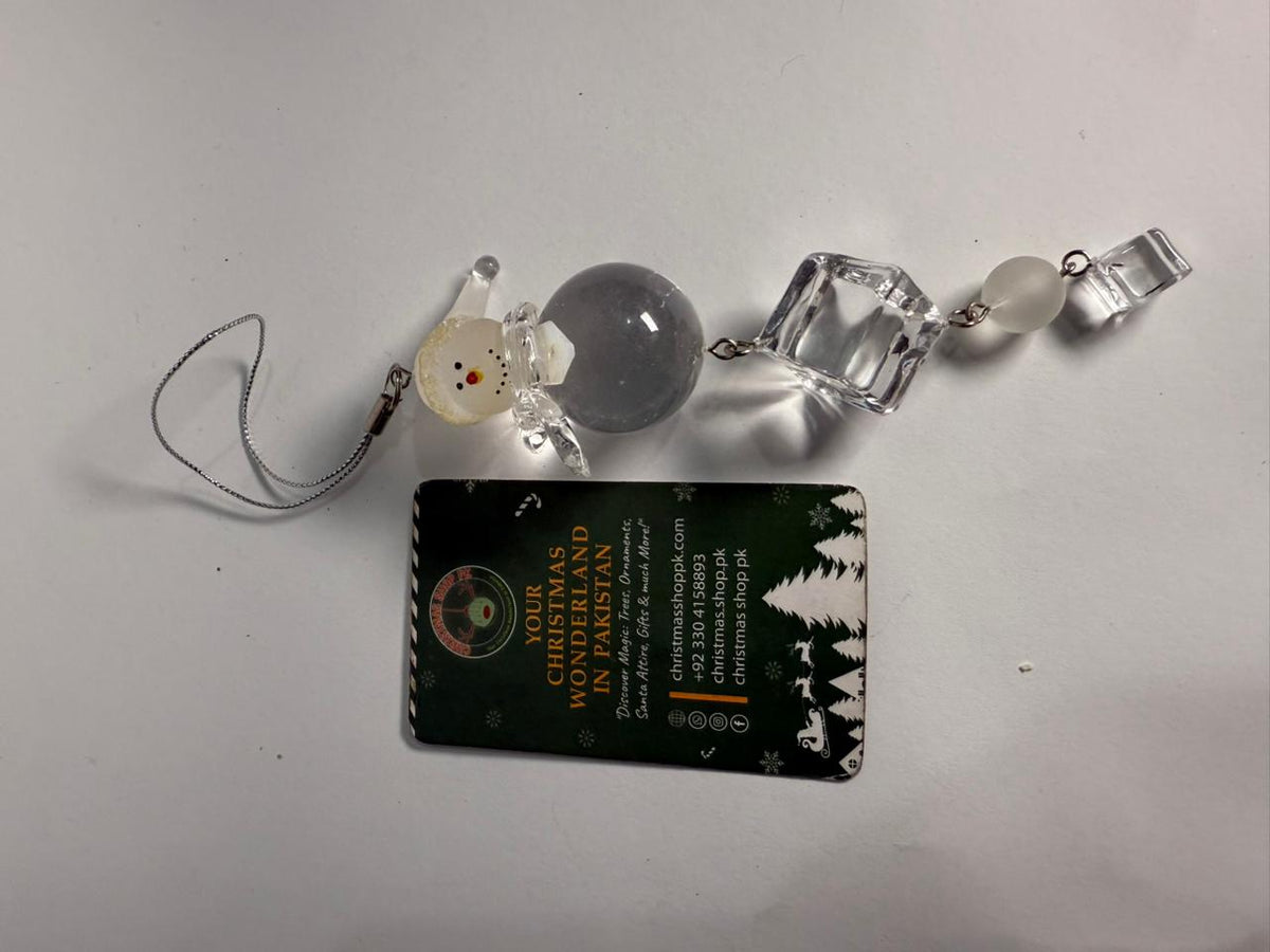 Acrylic Snowman Ornament – Christmas Hanging Decor